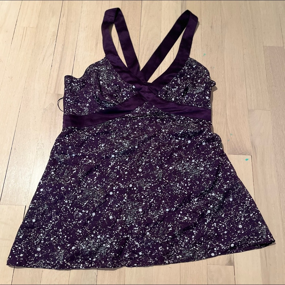 Express Design Studio Purple Light Material Tank Top
